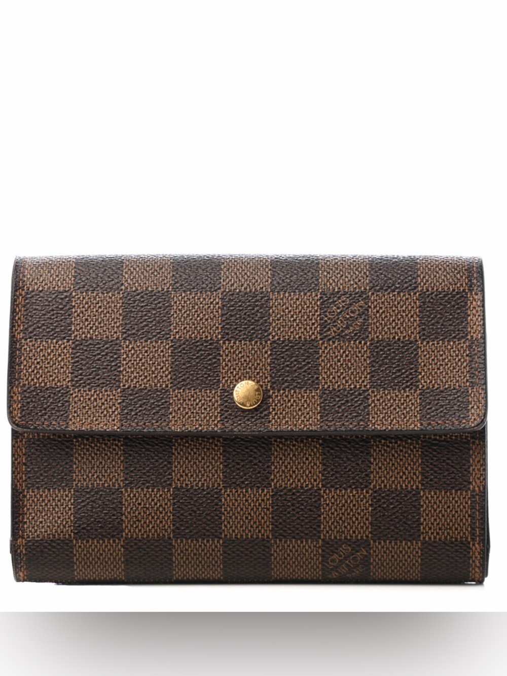 LOUIS VUITTON Damier Ebene Porte Tresor Etui Papiers Wallet